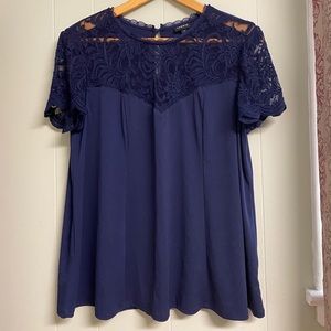 Torrid Studio Knit Lace Top